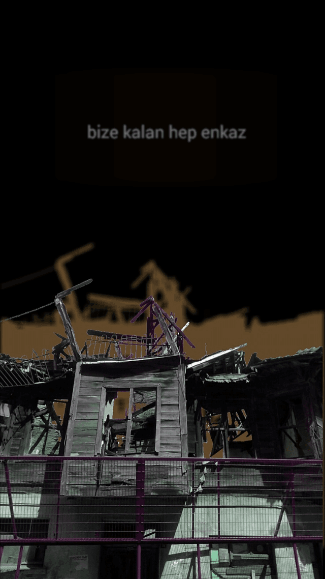 bize kalan hep enkaz